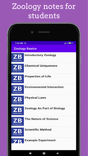 Zoology basics an offline App Screenshot 0