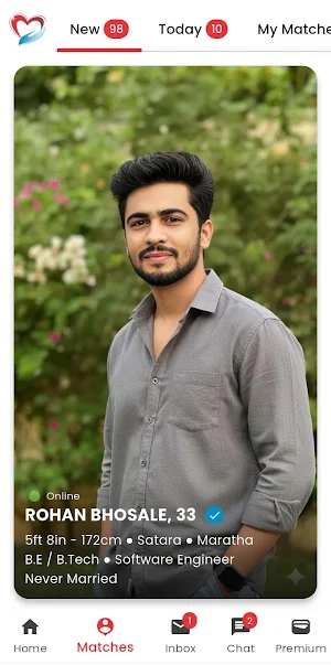Manmilan.in® मनमिलन Matrimony Screenshot 3