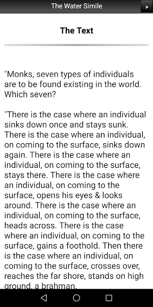 The Water Simile Sutta Screenshot 1