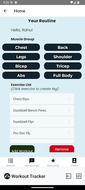 Workout Atlas Screenshot 2