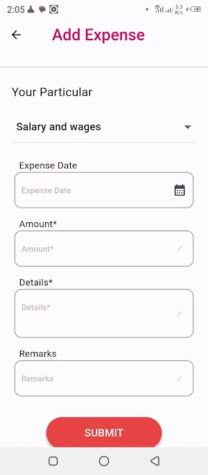 Daily Expense Screenshot 2
