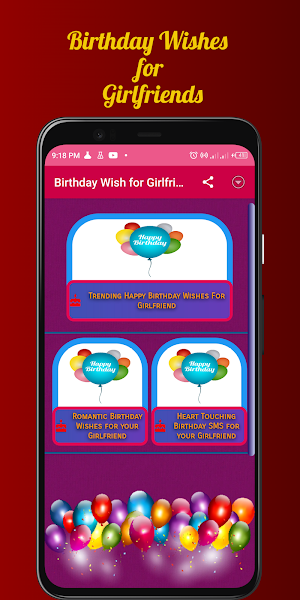 Birthday Wishes For Girlfriend Screenshot 0