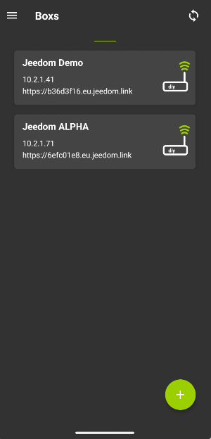 Jeedom App Screenshot 1
