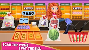 Supermarket Grocery Cashier: Fashion Mall Game Screenshot 0