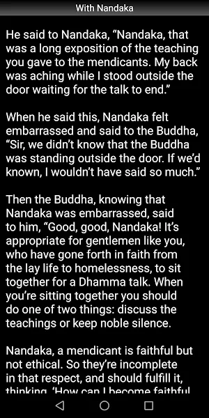 With Nandaka Sutta - Buddhism Screenshot 2