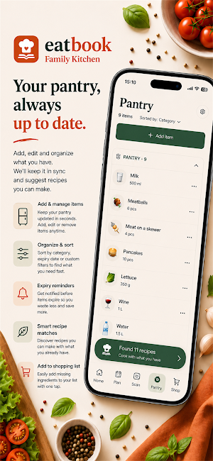 Eatbook: Family Kitchen Screenshot 1