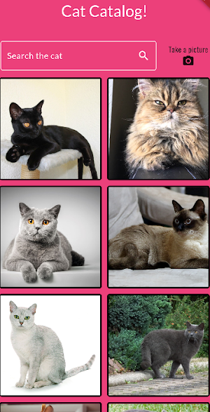 Cat Catalog Screenshot 0
