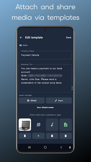 ReplyPanel: Message Templates Screenshot 3