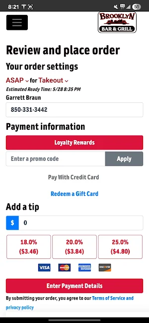 Brooklyn Bar & Grill Screenshot 3