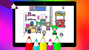 Miga Town Coloring Book Screenshot 1