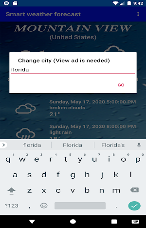 Smart weather forecast Screenshot 2