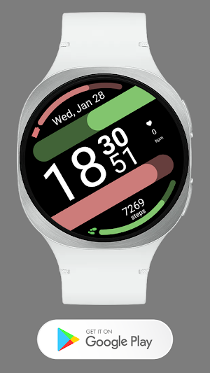 Simple Digital Watch face Screenshot 2