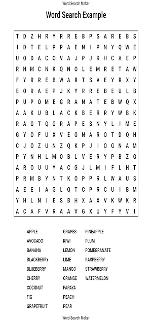 Word Search Maker Screenshot 2
