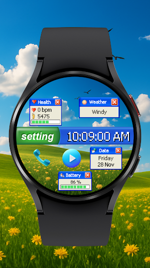Sagehuz A058 Retro Watch Face Screenshot 0