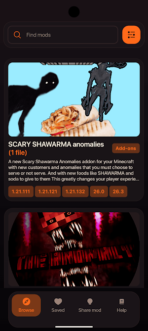 Scary Shawarma Mod Minecraft Screenshot 0