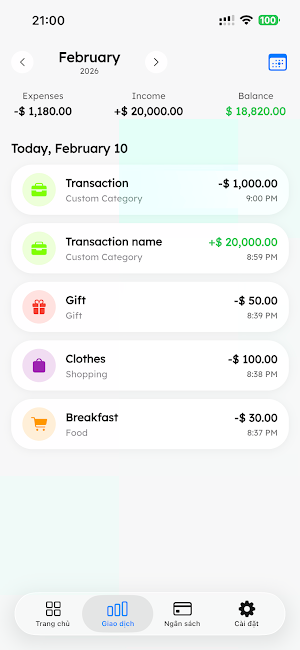 Spend Flow: Budget & Expense Screenshot 1
