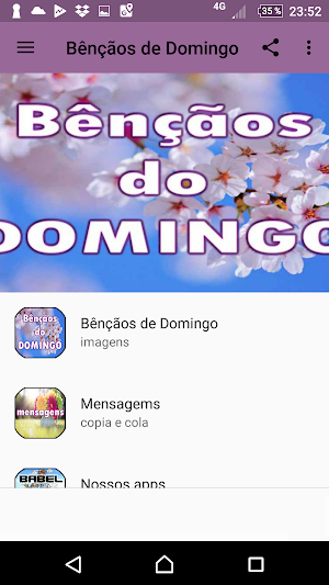 Um feliz e abençoado Domingo Screenshot 0