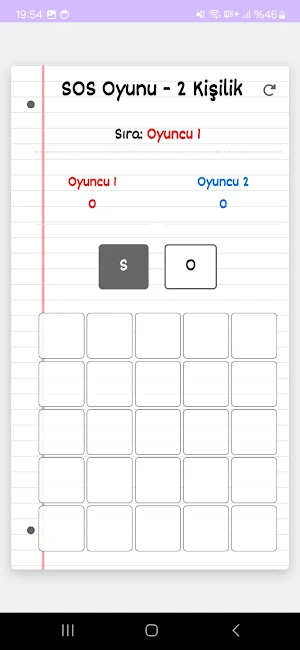 SOS Oyunu - 2 Kişilik Screenshot 2