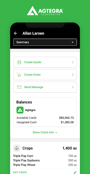 Agtegra Sales Hub Screenshot 1
