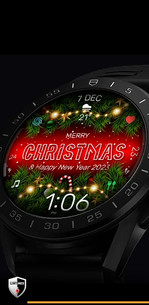 Christmas Watch Face 079 Screenshot 0