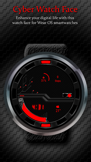 Digital Watch Face: Cyber Screenshot 0