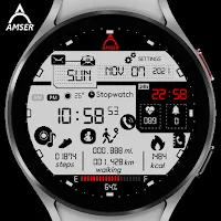 Amser Military Digi Watch Face