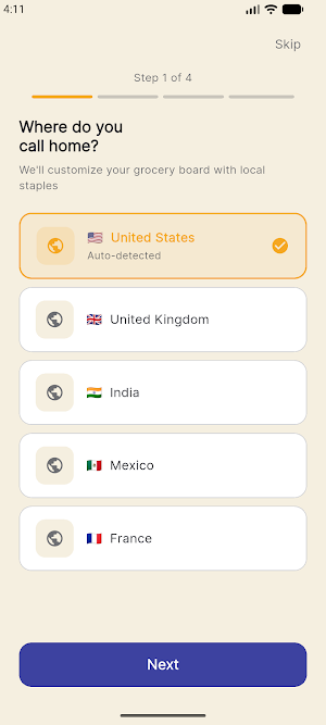 EasyGroceries Screenshot 1