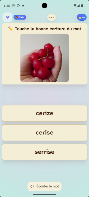 Jeu de lecture et de syllabes Screenshot 0