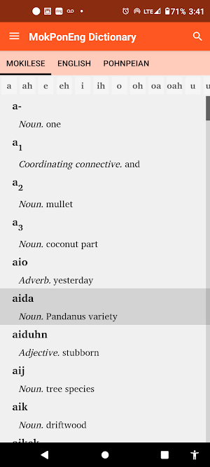 MokEngPon Dictionary Screenshot 3