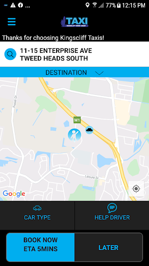 Kingscliff Taxis Screenshot 0