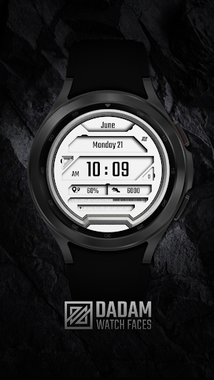 Digital watch face - DADAM15 Screenshot 0