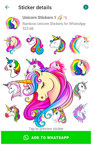 Unicorn Stickers for WhatsApp Screenshot 0