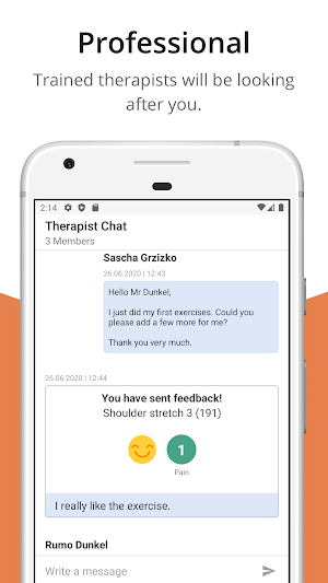 Rehaktiv Therapie-App Screenshot 3