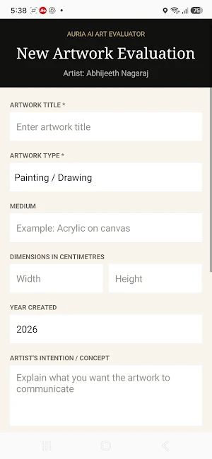 Auria Artists Screenshot 1