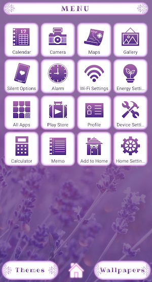 Soothing Lavender Theme +HOME Screenshot 1