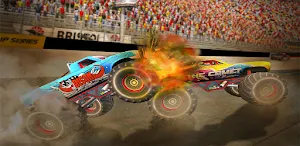 Monster Truck Shooting Race Game - Mega Ramp Stunt Screenshot 1