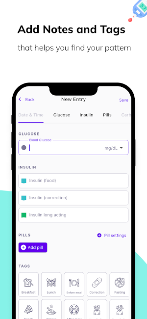 Blood Sugar Diabetes Tracker Screenshot 3