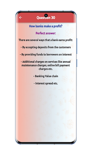 bank interview questions Screenshot 0