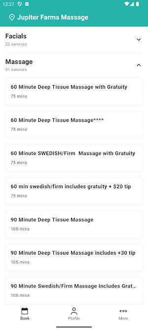 Jupiter Farms Massage Screenshot 1