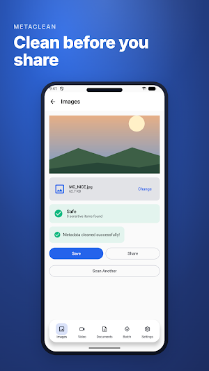 MetaClean: Metadata Remover Screenshot 3