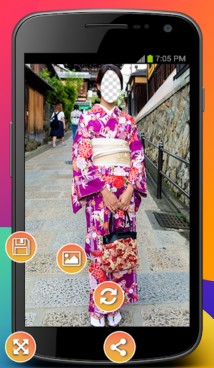 Japanese Kimono Photo Montage Screenshot 2