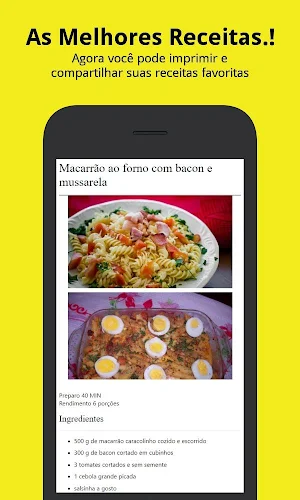 Receitas de Macarrão Screenshot 2