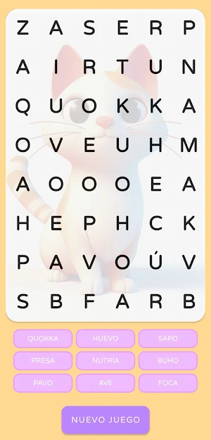 Word Search: Animals Screenshot 1