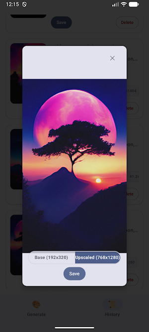 Pocket Diffusion: Local AI Art Screenshot 2