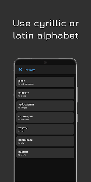 Serbian Verb Conjugator Screenshot 2