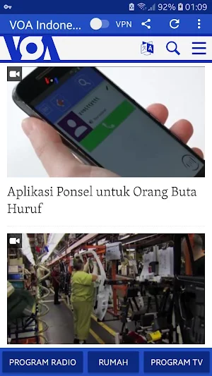 VOA Bahasa Indonesia News Screenshot 2