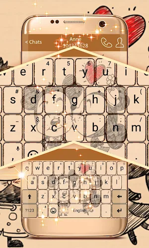 Cartoon Keyboard Theme screenshot 3