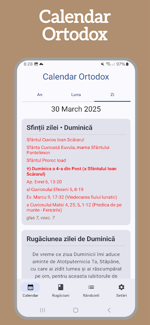 Calendar Ortodox 2025 - Widget Screenshot 0