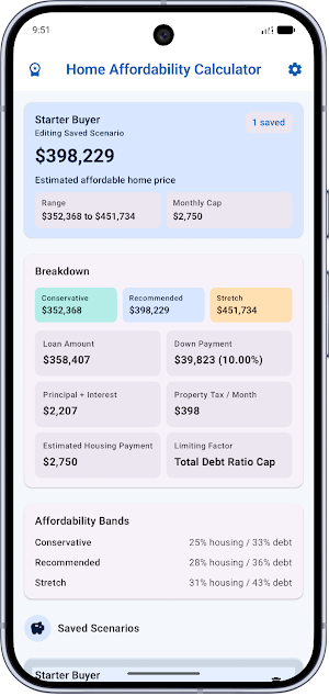 Home Affordability Calculator Screenshot 1