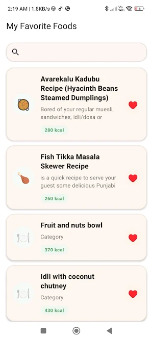 365 Days Food Menu Screenshot 3